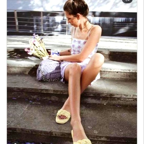 Zara raffia slides - Picture 2 of 4